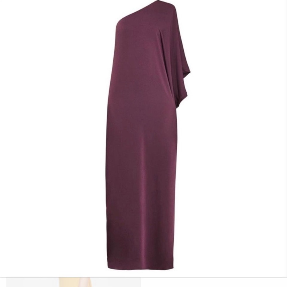 BCBGMAXZARIA Cascading One-Shoulder dress
